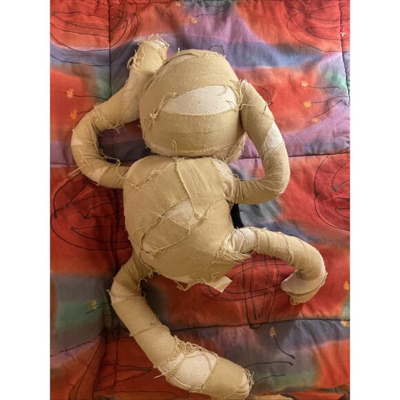 Creepy-Cute 18” Mummy Plush Shelf Sitter • Tim Burton Halloween Decor - Picture 7 of 7